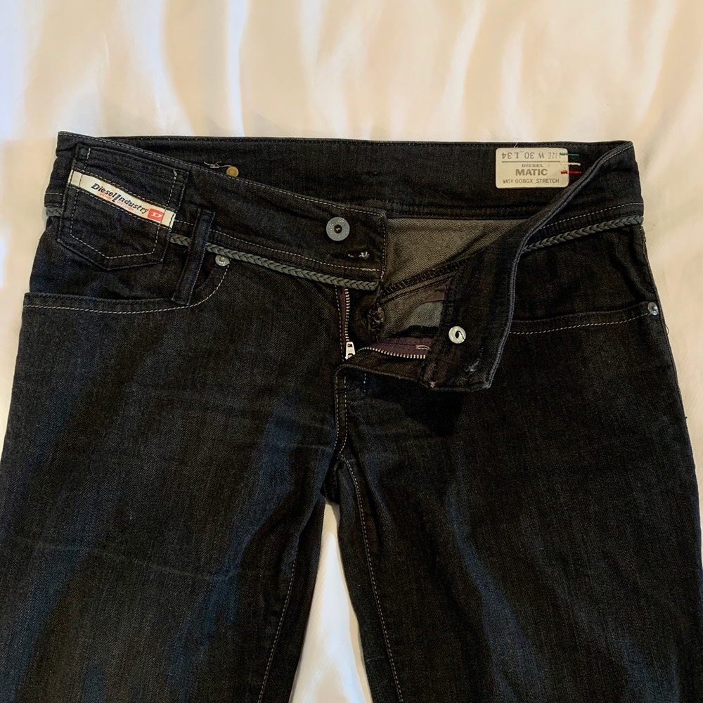 Diesel Jeans - Matic - Size 30 (W30 L34) - Black Wash 008GX - Stretch